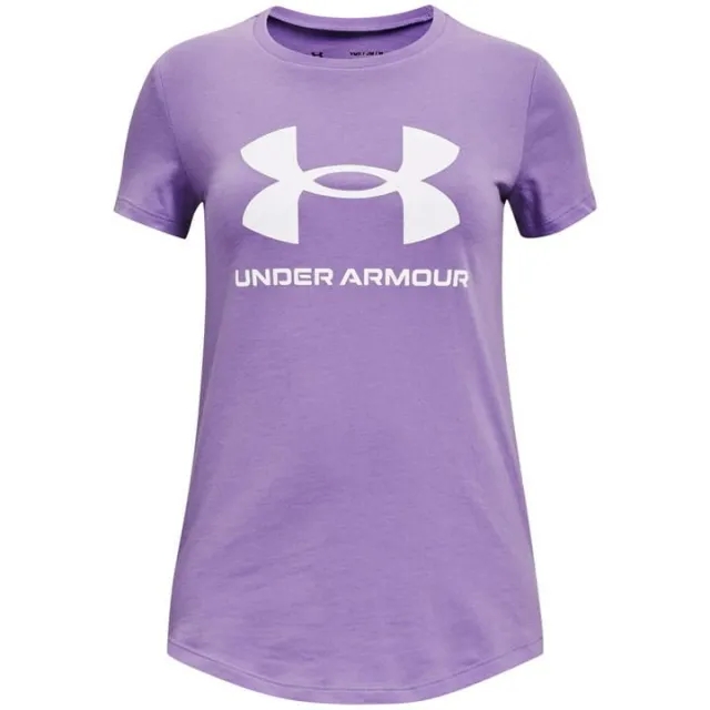 Girls'  Under Armour  Graphic Short Sleeve Salt Purple / Lavish YLG (59 - 63 in)