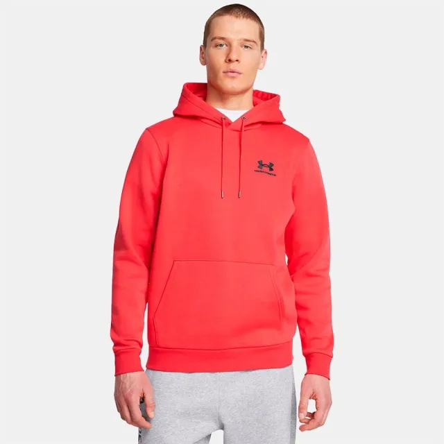 Men's  Under Armour  Icon Fleece Hoodie Racer Red / Black XL
