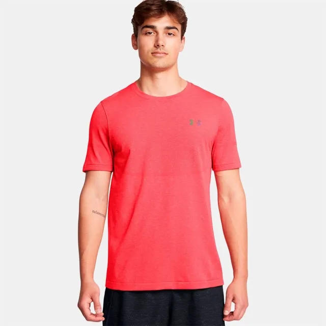 Men's  Under Armour  Vanish Elite Seamless Short Sleeve Racer Red / Black M