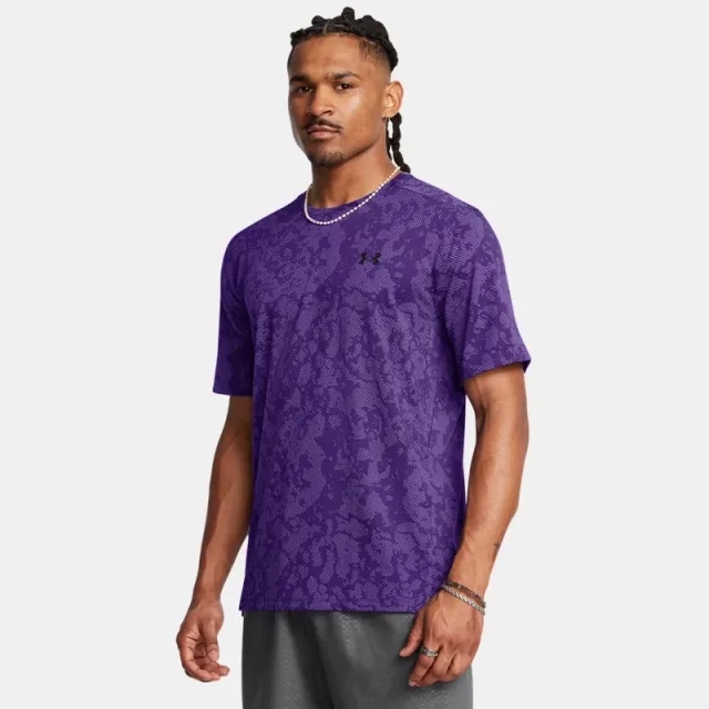 Men's  Under Armour  Tech™ Vent Geode Short Sleeve Purple / Black L