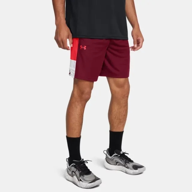 Men's  Under Armour  Zone 7 Shorts Cardinal / Racer Red S