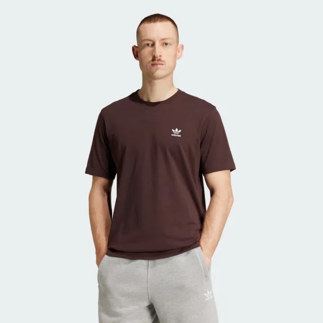 Adidas Originals Essential T-Shirt In Shadow Brown