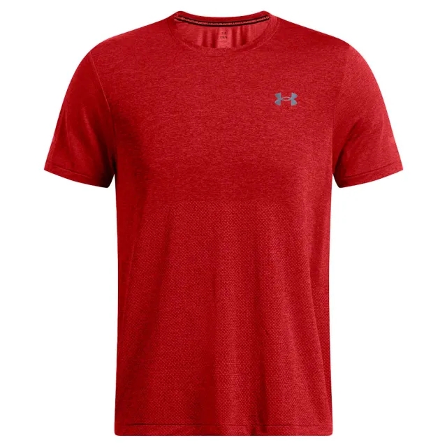 Under Armour  Seamless Stride Men's Short Sleeve Racer Red / Reflective S