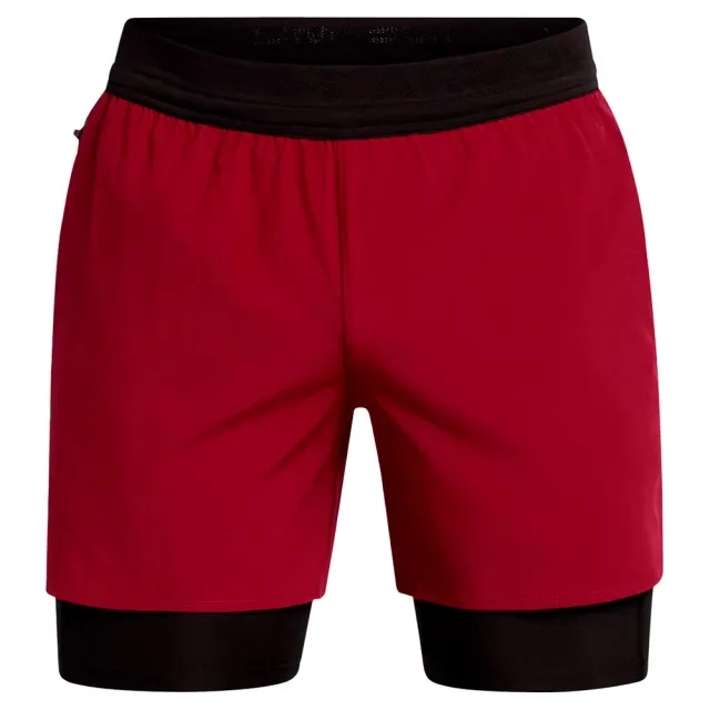 Men's  Under Armour  Vanish Elite 2-in-1 Shorts Cardinal / Black / Black M