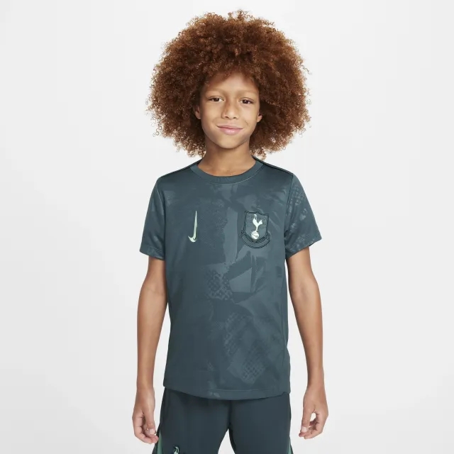 Tottenham Hotspur Academy Pro Third Older Kids' Nike Dri-FIT Football Pre-Match Top - Grey - Polyester