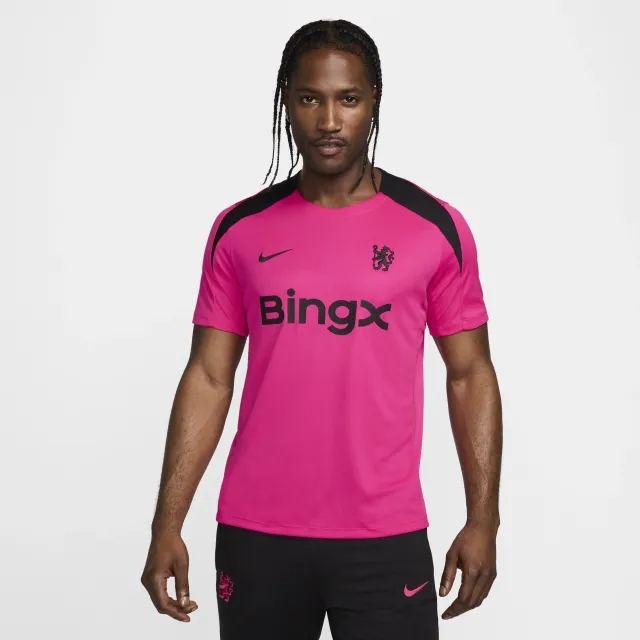 Nike Chelsea Dri-Fit S/S Strike Top - Pink/Black - 2024-2025