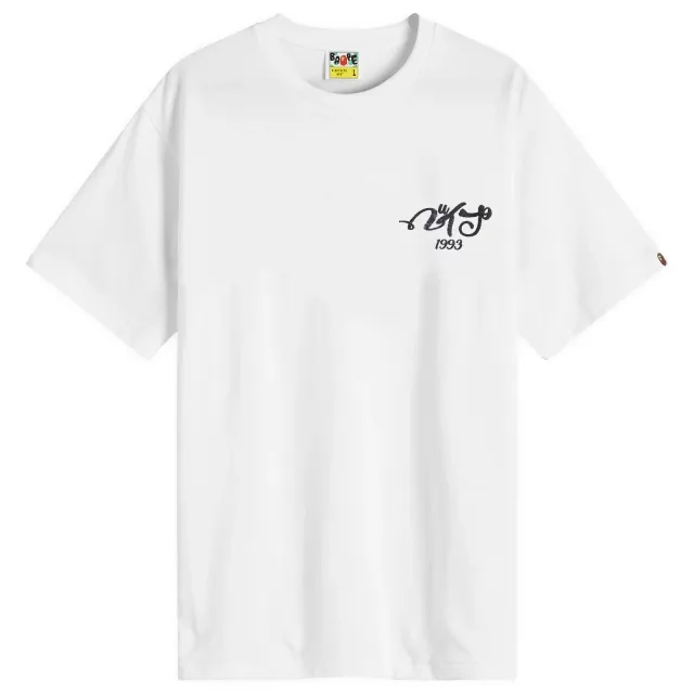 A Bathing Ape EMBROIDERY STYLE SOUVENIR LOGO TEE