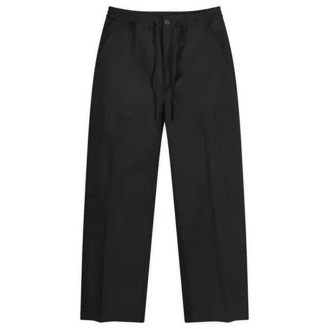 Crocs Róhe Men's Wide Leg Drawcord Cargo Trousers Black