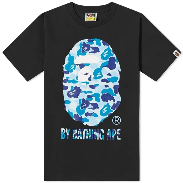 A Bathing Ape Men's ABC Camo By Bathing Ape T-Shirt Black/Blue