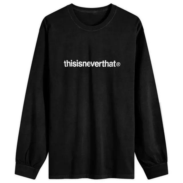 Crocs thisisneverthat Men's T-Logo Long Sleeve T-Shirt Black