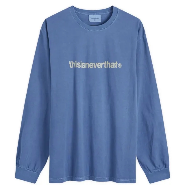 Crocs thisisneverthat Men's T-Logo Long Sleeve T-Shirt Warm Blue