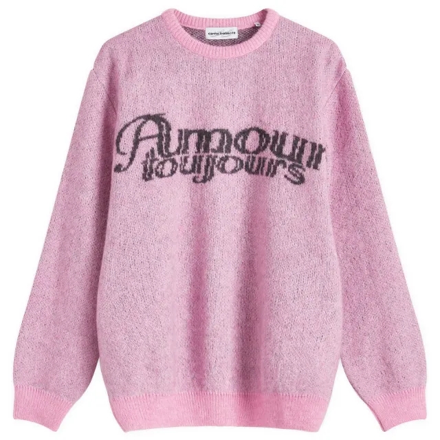 Crocs Carne Bollente Men's Mon Amour Toujours Crew Knit Pink