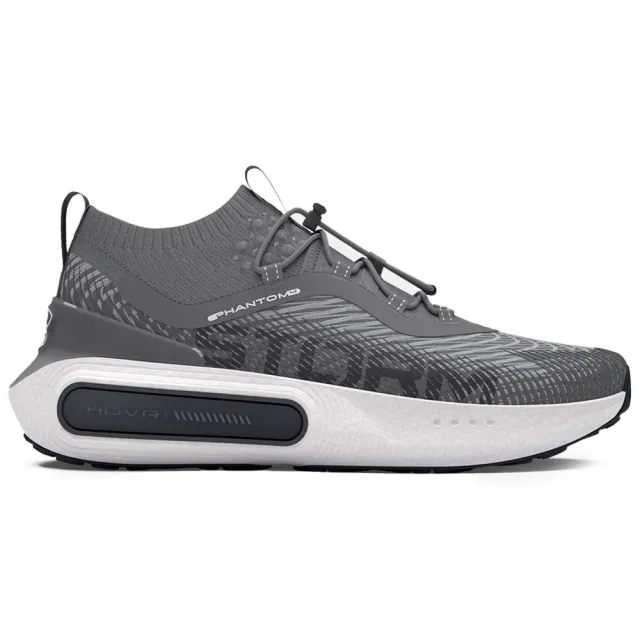 Unisex  Under Armour  Phantom 4 Storm Shoes Distant Gray / White / Black 9.5