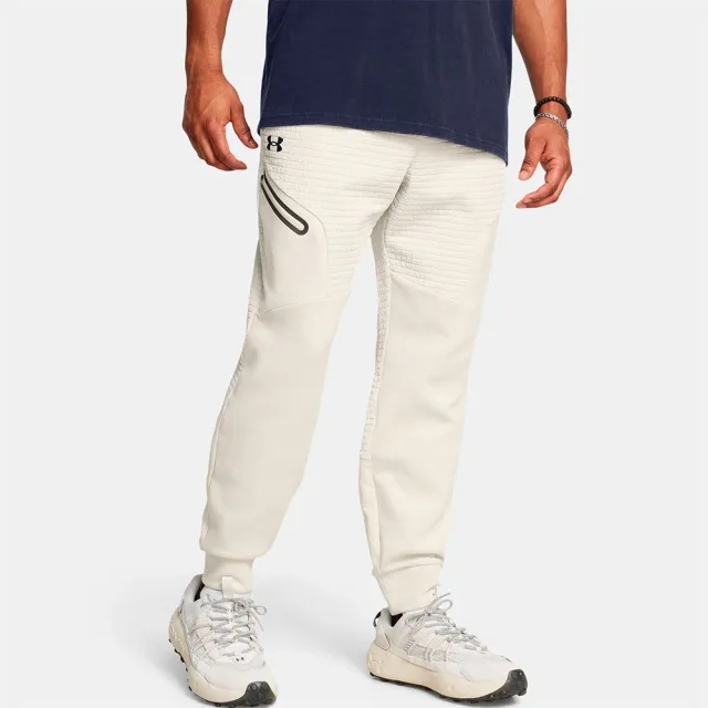 Men's  Under Armour  Unstoppable Fleece Grid Joggers Summit White / Black XXL