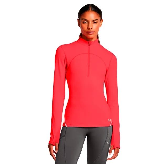 Women's  Under Armour  Vanish Cold Weather ½ Zip Racer Red / Reflective L