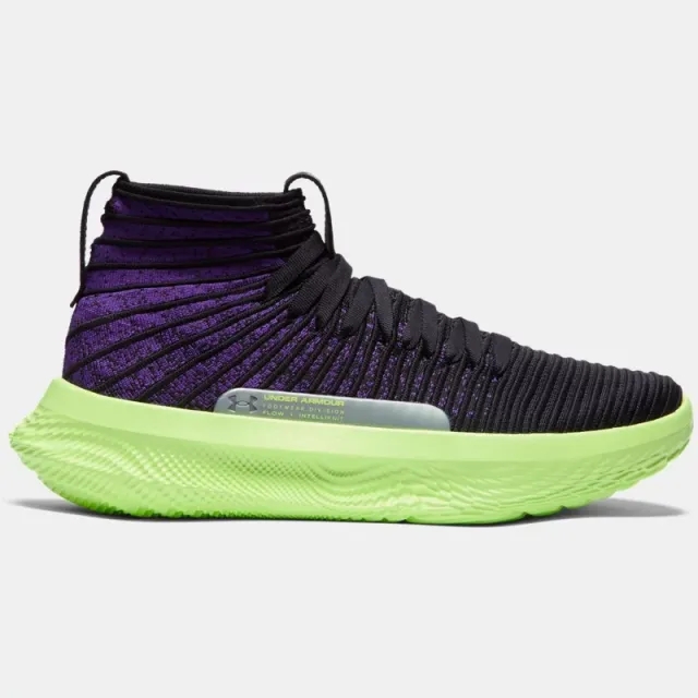Unisex  Under Armour  FUTR X ELITE Start Of Season Basketball Shoes Black / Morph Green / Purple 6 (EU 40)