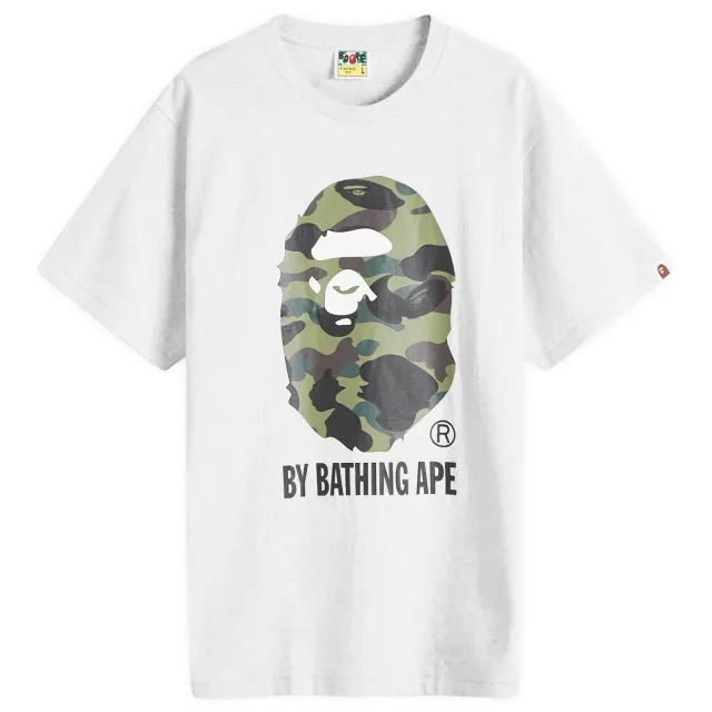 A Bathing Ape Men's 1st Camo Bape Sta T-Shirt Grey/Green
