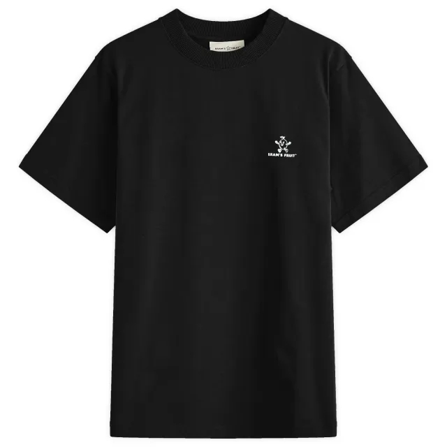 Bram's Fruit Men's Outline Lemon T-Shirt Black