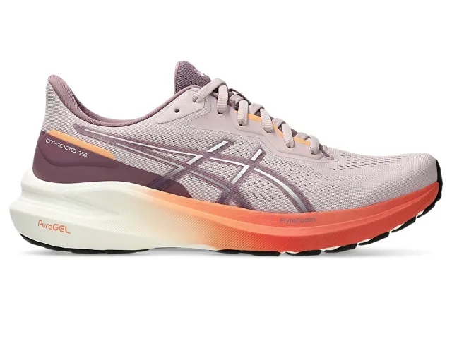 ASICS GT-1000 13 Stability Running Shoe Women - Antique Pink, White