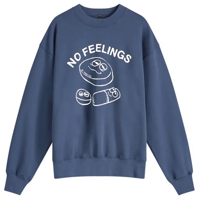 No Problemo Men's Hard Feelings Crew Sweatshirt Navy