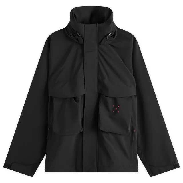 Pop Trading Company Men's Popshell Nylon Jacket Black