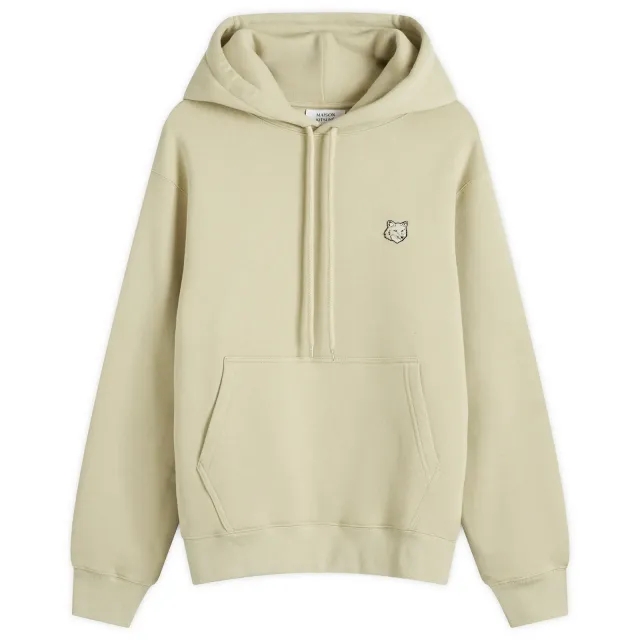 Maison Kitsuné Maison Kitsune Bold Fox Head Patch Comfort Hoodie Ash Tree