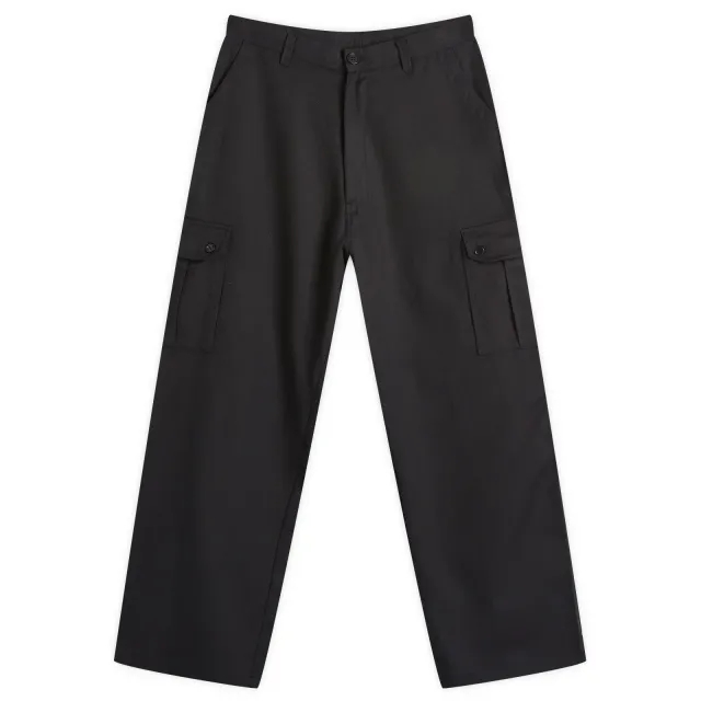 Kardo Men's Ally Herringbone Cargo Pants Black
