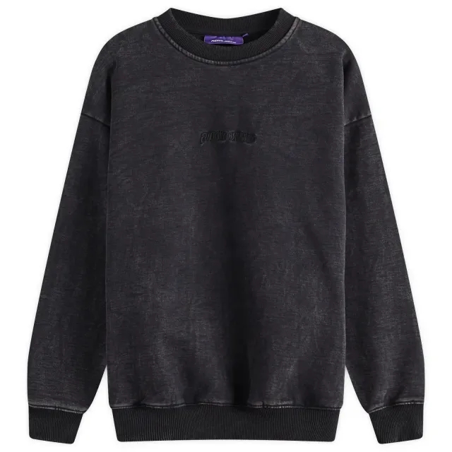 Fucking Awesome Men's Little Stamp Snow Wash Sweatshirt Black