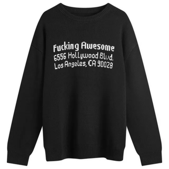Fucking Awesome Men's FA Hollywood Jumper Black