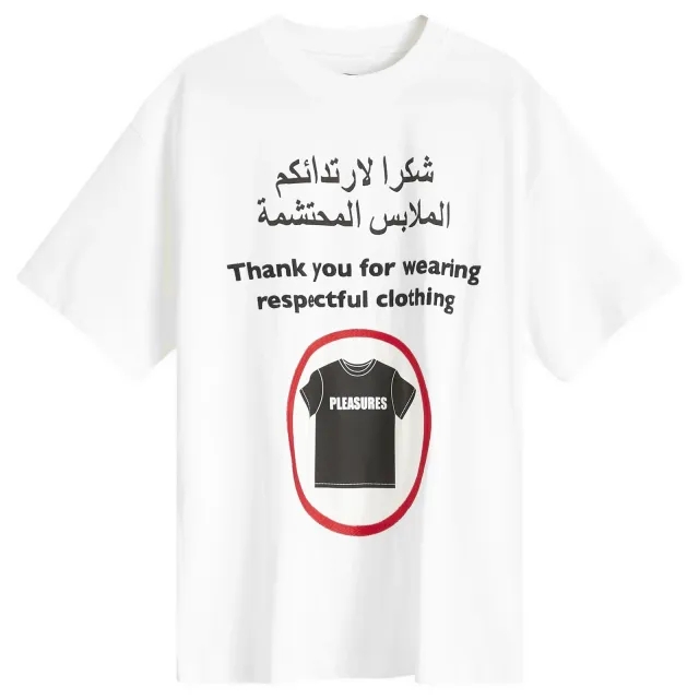 Pleasures Men's Respect Heavyweight T-Shirt White