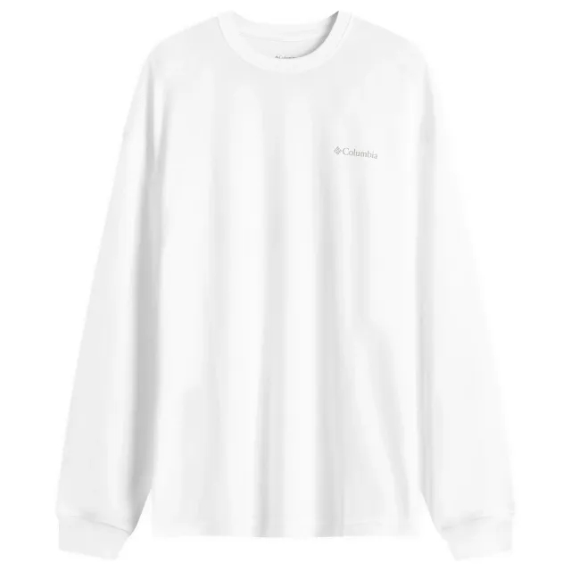 Columbia Men's Duxbery Long Sleeve Dolomites T-Shirt White