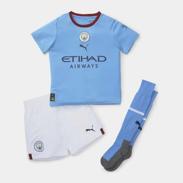 Puma Manchester City Kids SS Home Mini Kit 2022/23