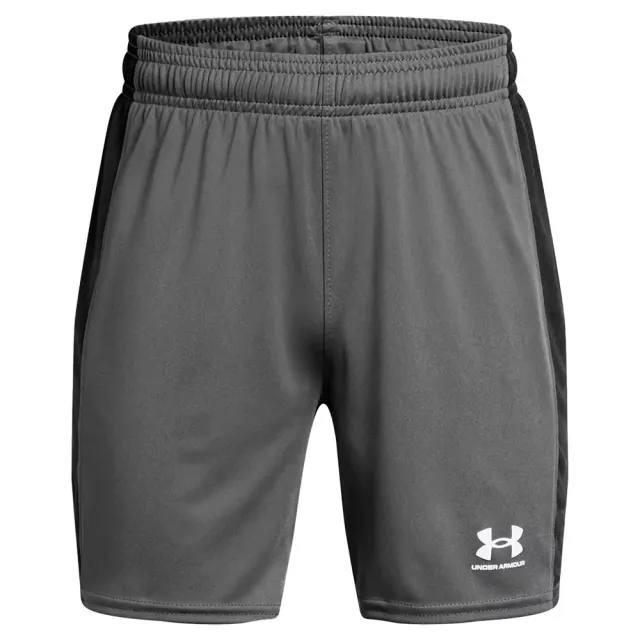 Boys'  Under Armour  Challenger Knit Shorts Castlerock / White YLG (59 - 63 in)