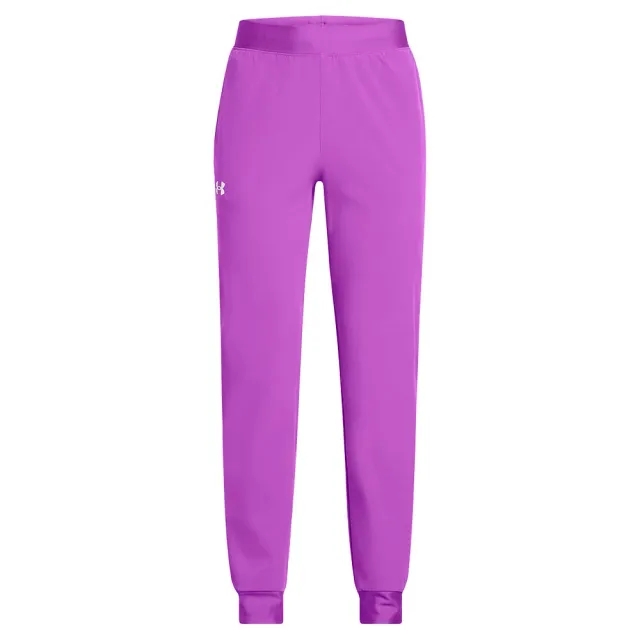 Girls'  Under Armour  Rival Woven Joggers Lavish / White YLG (59 - 63 in)