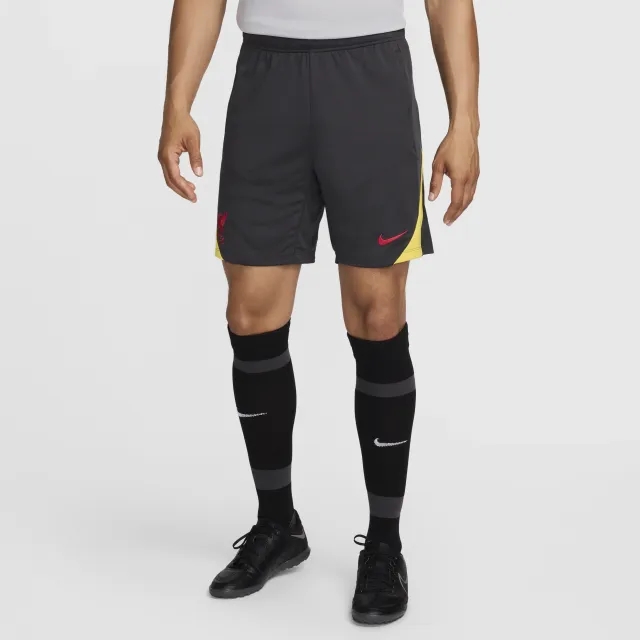 Nike Liverpool Dri-Fit Strike Shorts - Dark Grey/Yellow - 2024-2025