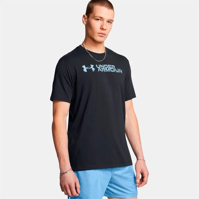 Under Armour Sliced Wordmark 60/40s Short Sleeve T-shirt
