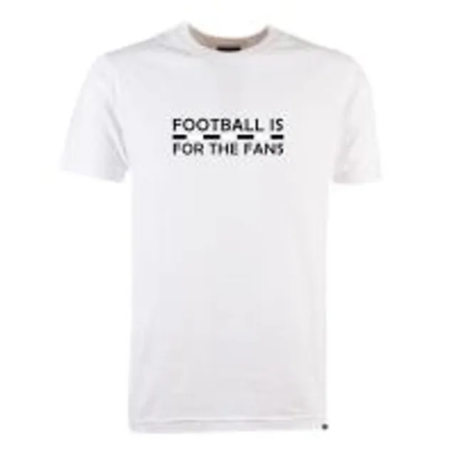 Black/White Football is for the Fans - White T-Shirt