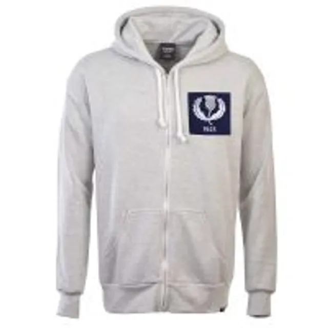 Scotland Thistle 1925 Vintage Zipped Hoodie -  Light Grey