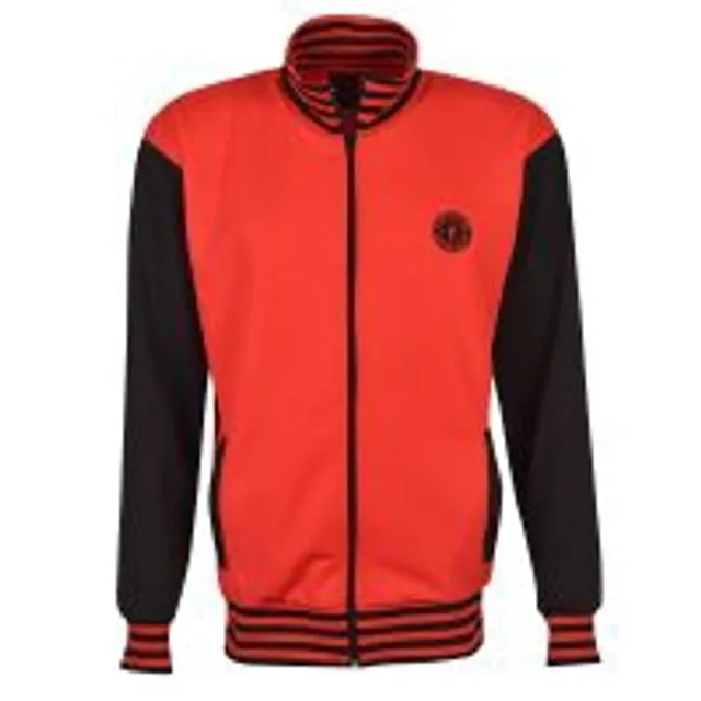 George Track Top (Red/Black)