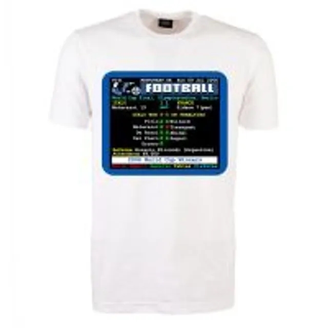 2006 World Cup Final Italy v France Retrotext T-Shirt