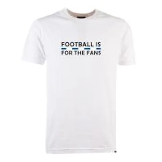 Blue/White Football is for the Fans - White T-Shirt