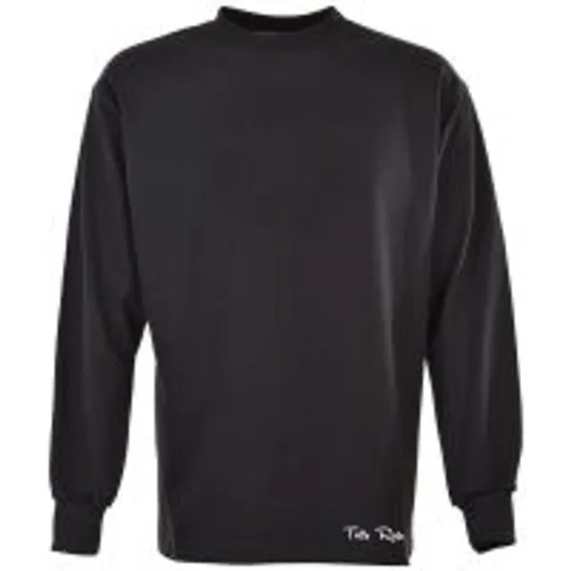 TOFFS Classic Retro Black Long Sleeve Round Neck Shirt