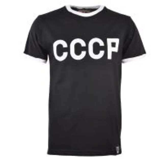 Soviet Union (CCCP) 12th Man T-Shirt - Black/White Ringer