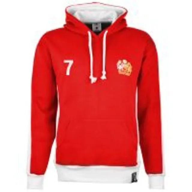Manchester Reds Number 7 Retro Hoodie