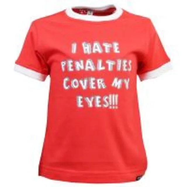 Kids I Hate Penalties Red/White Ringer