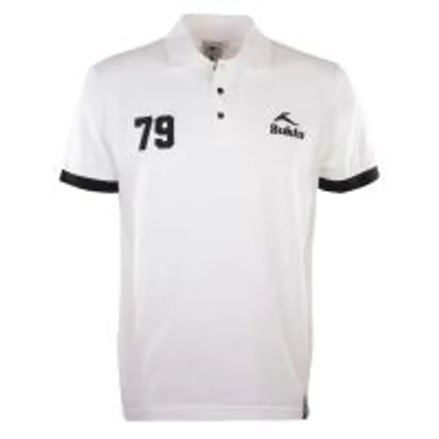 BUKTA  Heritage Polo White with Black Cuffs