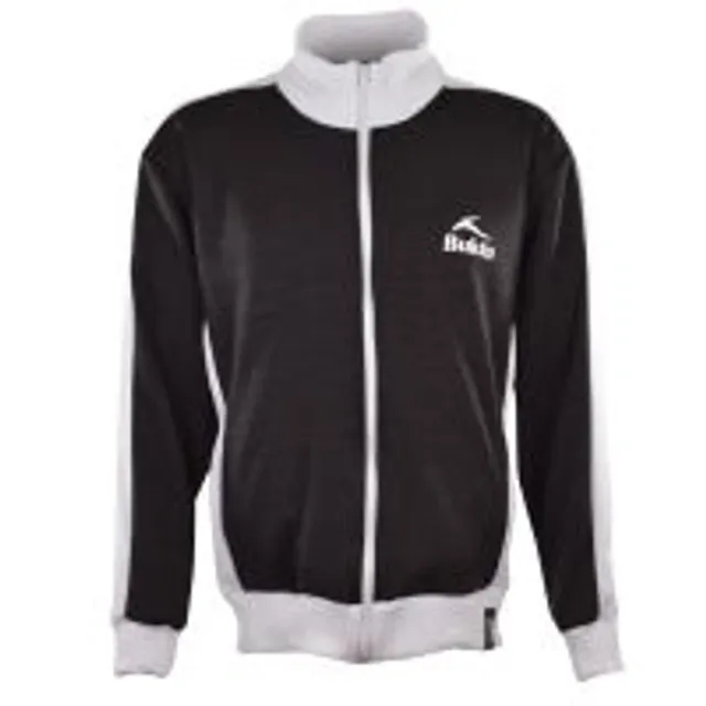 BUKTA  Track Top  Black with White Panels/Cuffs