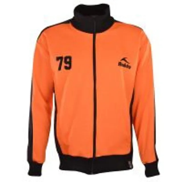 BUKTA  Heritage Track Top Orange with Black Panels/Cuffs/W'B