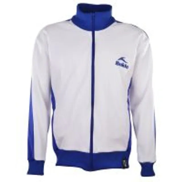 BUKTA  Track Top White with Royal Panels/Cuffs/W'Band