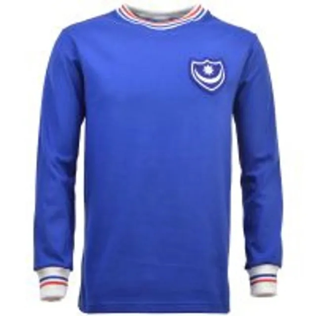 Portsmouth 1960s - 1970s Retro Football Shirt